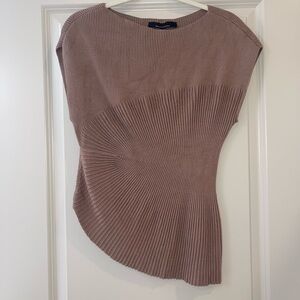White House Black Market Ribbed Knit Top